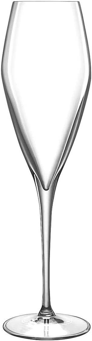 Luigi Bormioli Prestige 27 cl High-Tech Crystal Glass Champagne Giftbox, Pack of 4, Clear