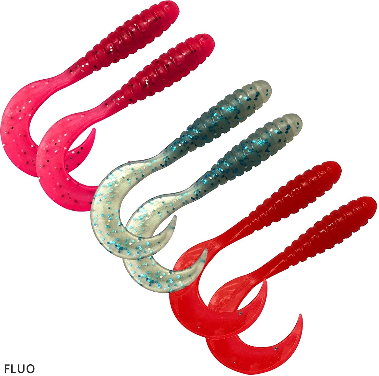 Dieter Eisele Twister Gummiköder Sortiment - Wirbelwind Set 8Cm 6 Stk