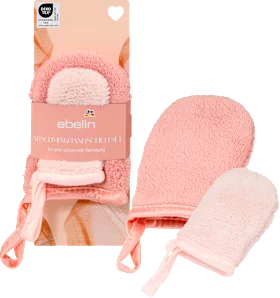ebelin Make-up removal glove set 2 pieces Glowing Skin, 1 piece