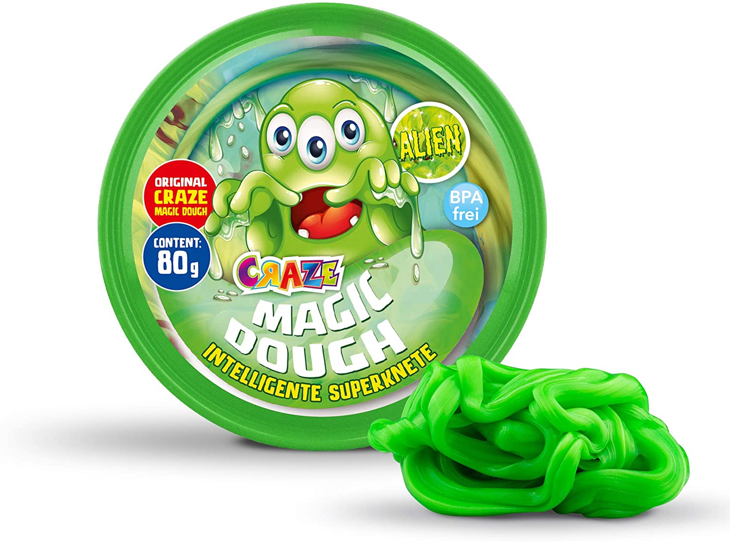 Craze Magic Dough-Intelligent Modelling Clay 80g Various Colours and Effect