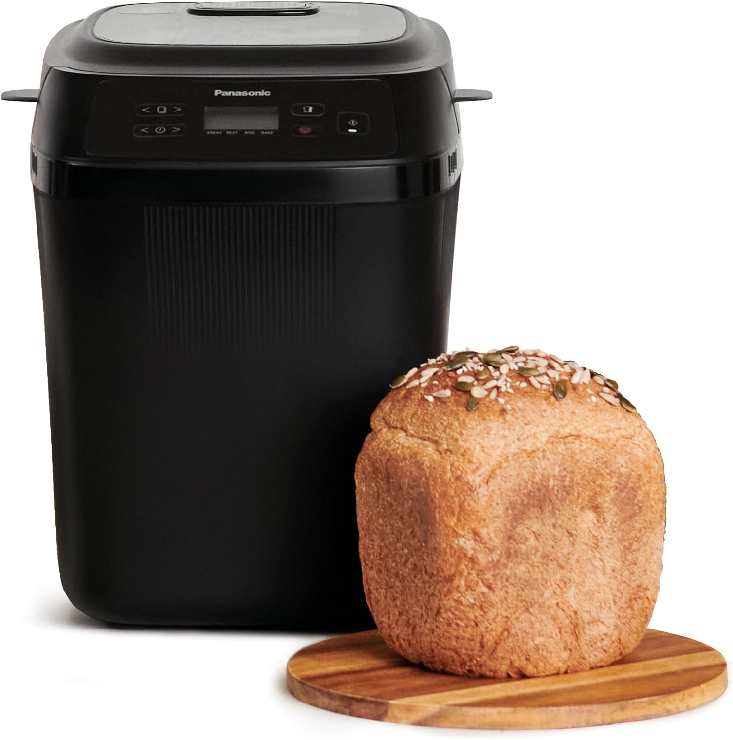 Panasonic SD-PN100KXE Mini Bread Maker - Compact Bread Maker with 18 Automatic Programmes, Gluten Free Options, Dual Temperature Sensors, Craft Kneading System, Easy to Use