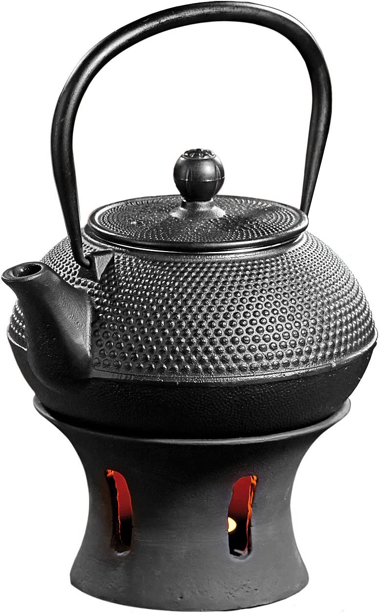 ROSENSTEIN & SOHNE Rosenstein & Söhne Cast-Iron Asian Teapot and Warmer