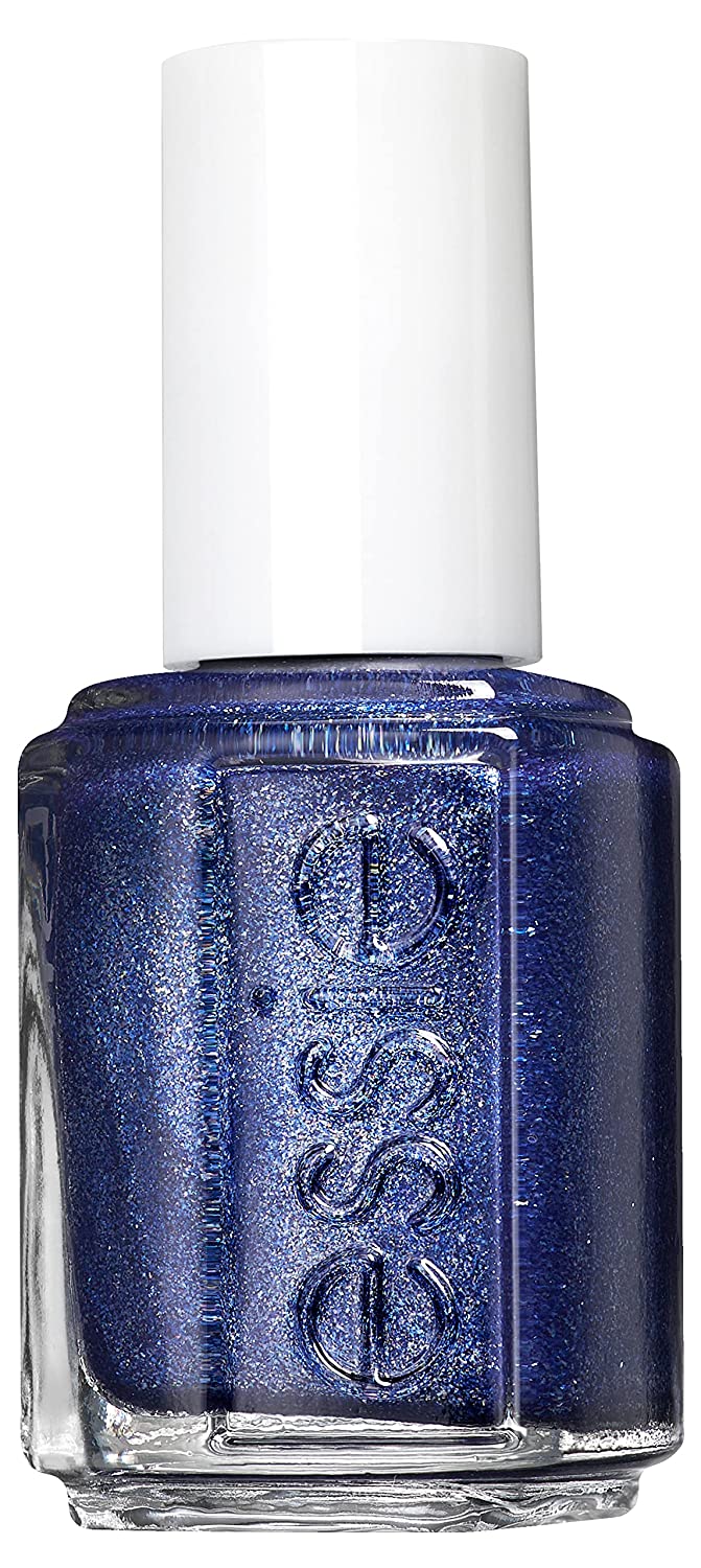 essie Nagellack mit schimmerndem Finish für farbintensive Fingernägel, Nr. 806 rumor jazz it, Blau, 1 x 13,5 ml, ‎nr.