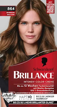 Schwarzkopf Brillance Hair color 864 fawn brown, 1 pc. 100 ml