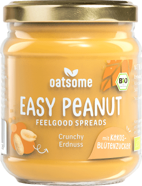 Oatsome Nussmus Erdnuss Feelgood Spreads \'Easy Peanut\', 190 g