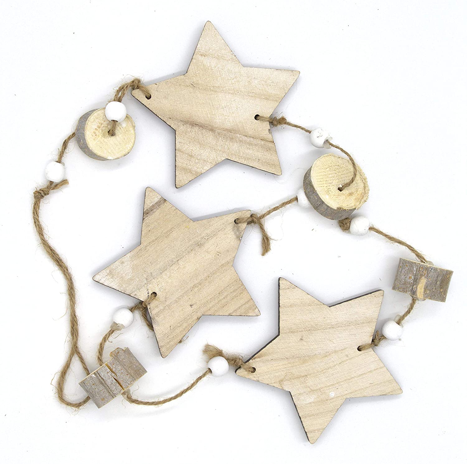 DARO DEKO Daro Decorative Wooden Hanger 90 cm Various Designs Stars / Reindeer / Ange