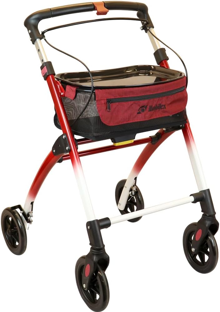 Mobilex Jaguar Indoor Rollator Red/White