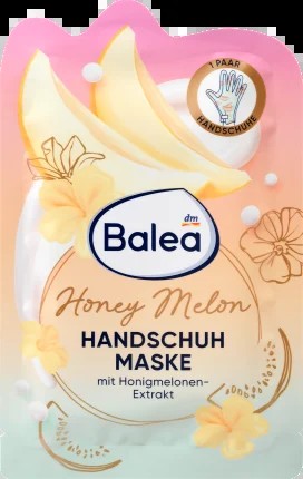 Balea Glove mask honey melon 1 pair, 2 hours