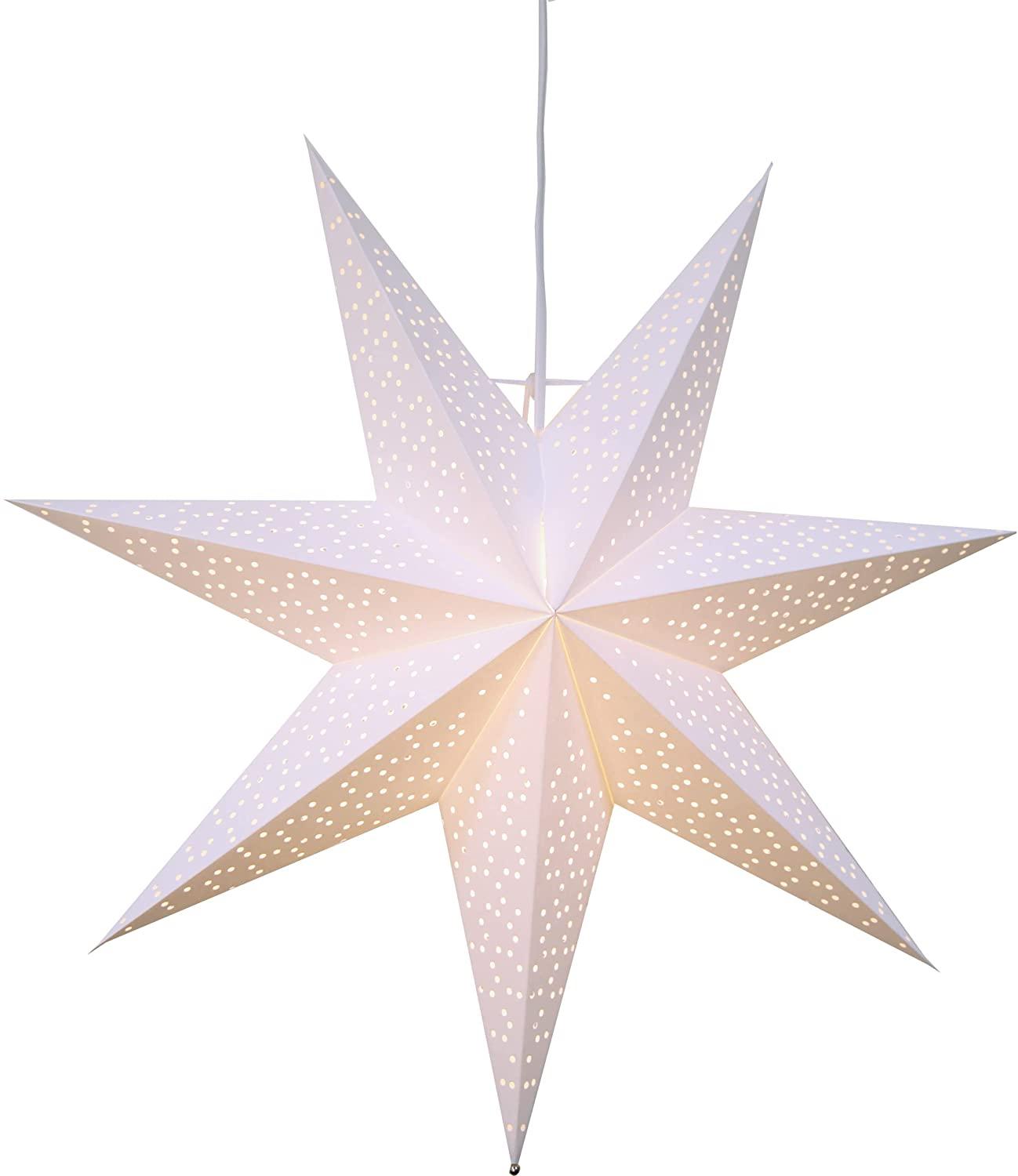 EGLO Christmas Star for Indoor Use, Decorative Star Illuminated Paper for H