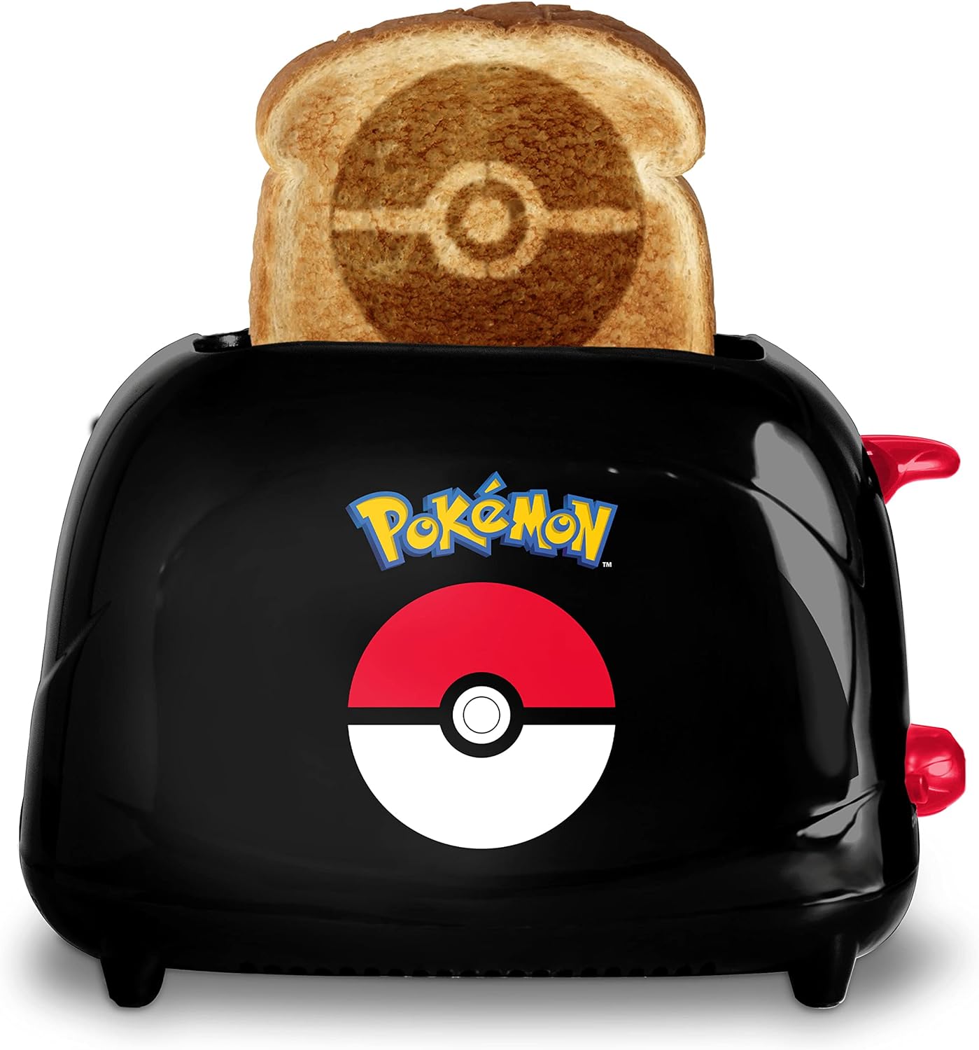 Uncanny Brands Pokémon Poké Ball Toaster - Electric Breakfast Toaster with Pokémon Design - Pokemon Toast Non-Stick Kitchen Appliance for Home - Gift for Kids & Fans