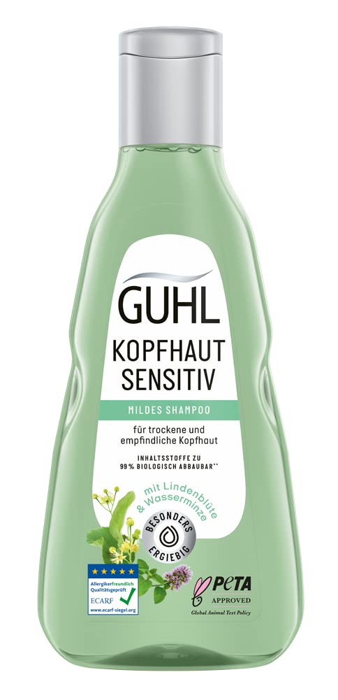 Guhl Scalp Sensitive Shampoo - Contents: 250 ml - Hair Type: All, ‎white