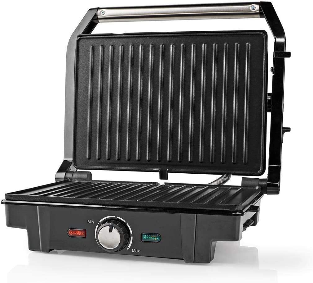 TronicXL contact grill 1600 W hinged top bottom grill plate electric grill electric grill table grill anti-stick coating panini maker sandwich burger BBQ top heat bottom heat