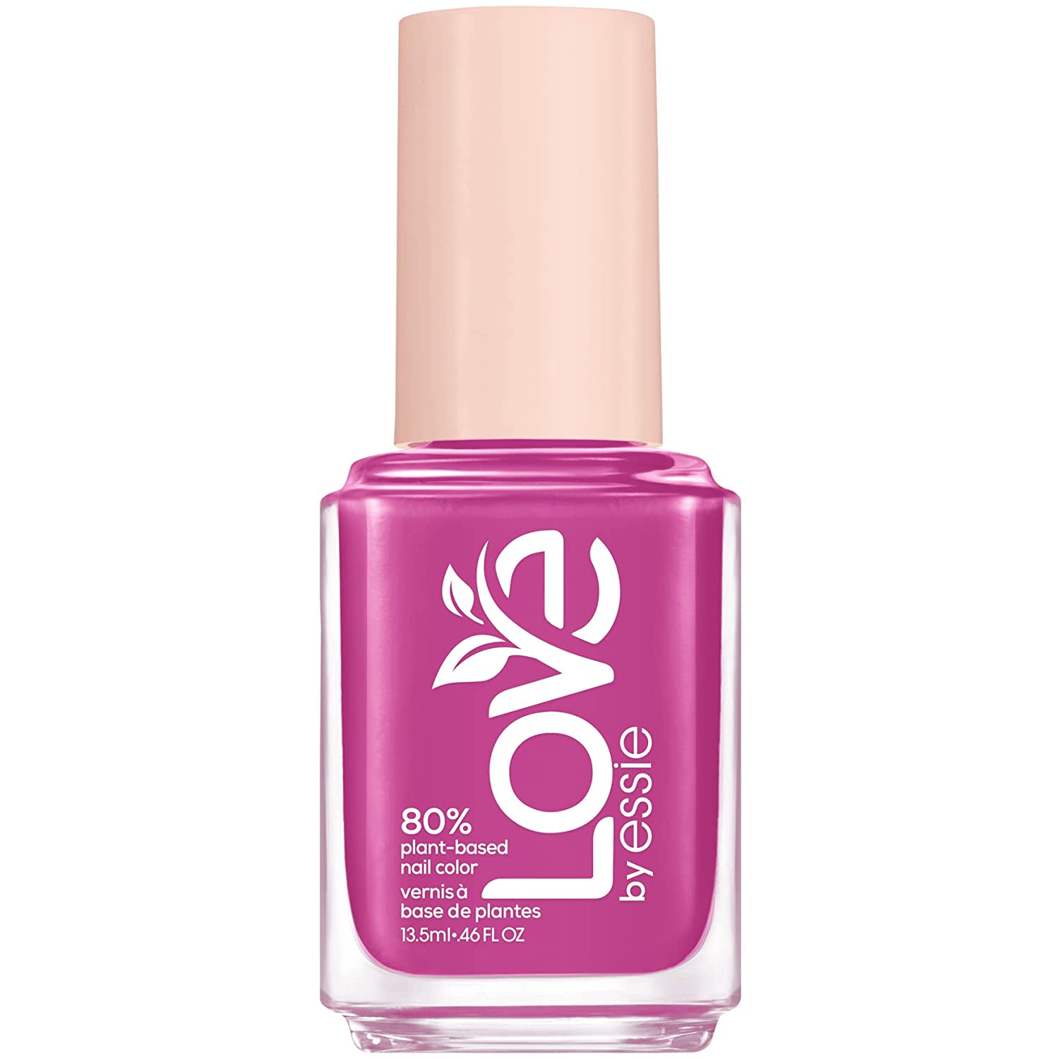 LOVE by essie Nail Polish - No.140 get it girl Plant Based Nail Polish Colour in Purple Creamy Finish Durable and Intense Colour 13.5ml, ‎140