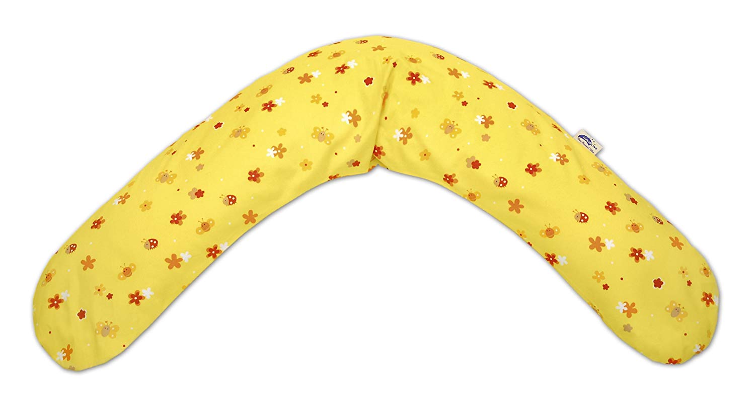 The Original Theraline Pregnancy and Breastfeeding Pillow Filled with Sand-Like Original Micro-Beads - Comes with Outer Cover,190 cm