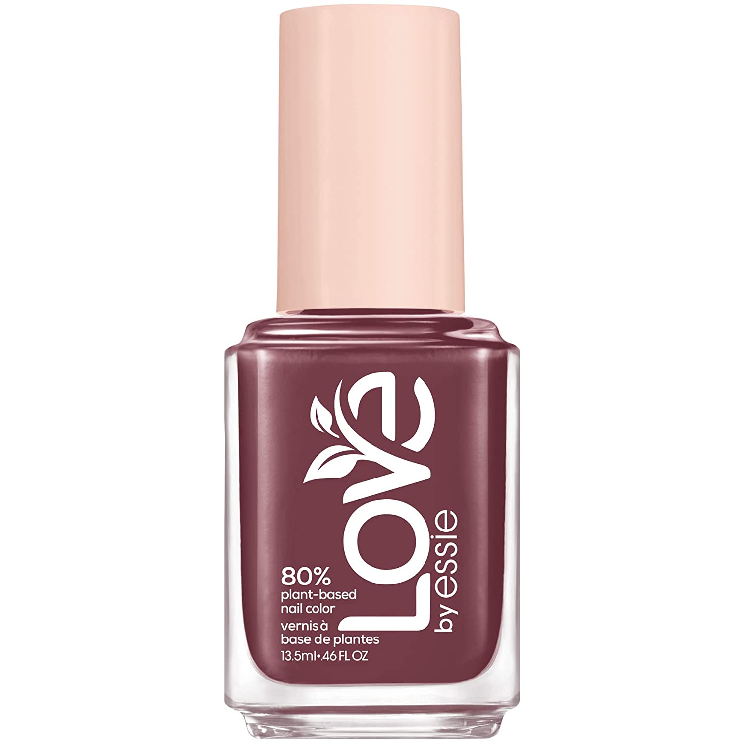 LOVE by essie Nail Polish - No.130 make the move Plant Based Nail Polish Colour in Bordeaux Creamy Finish Long Lasting and Intense Colour, 13.5 ml, ‎130