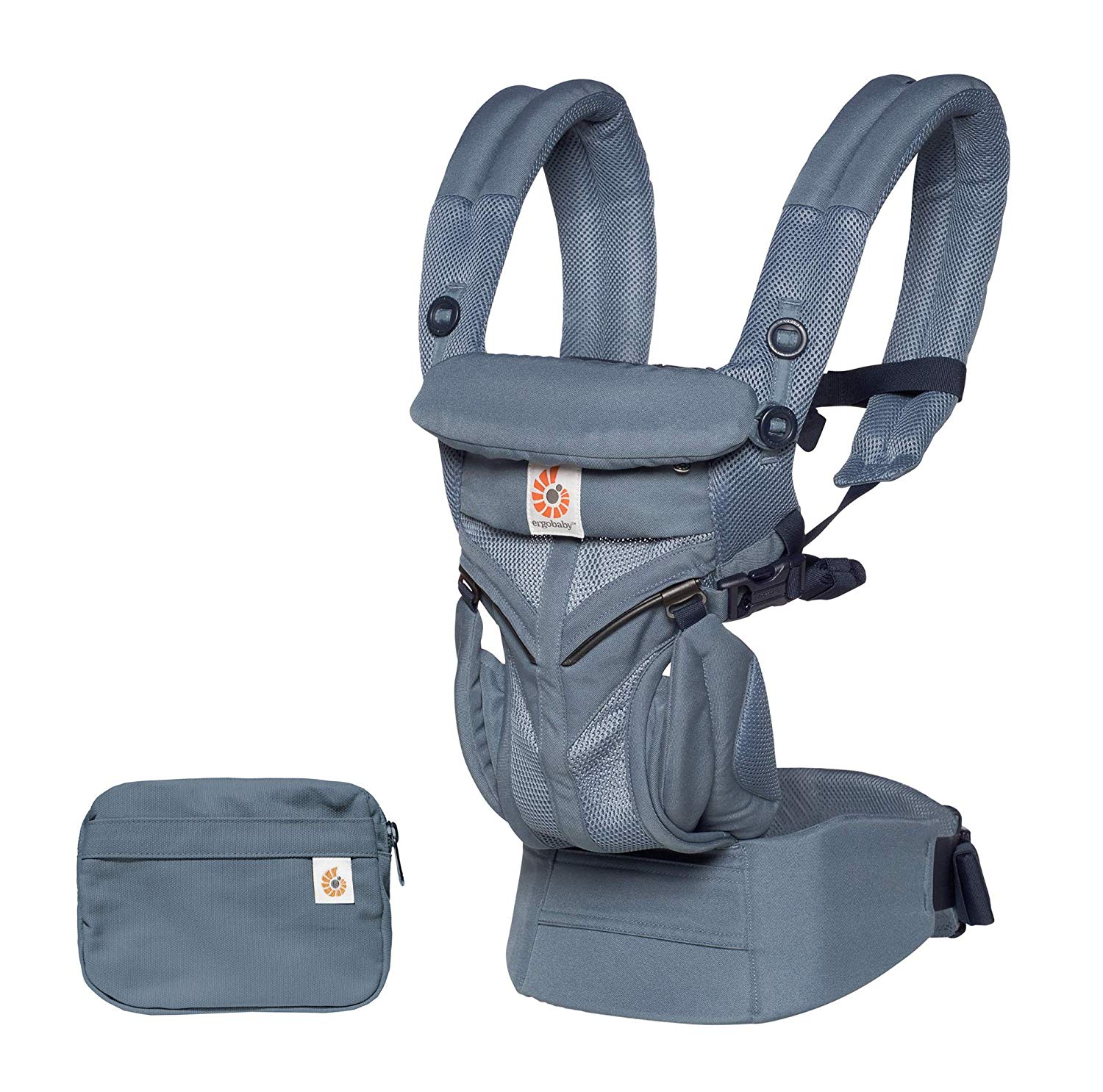 Ergobaby baby carrier for newborns, 4-positions Cool Air Mesh Omni 360 Oxford Blue, baby carrier child carrier back carrier