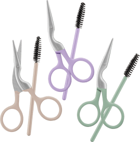ebelin Eyebrow scissors with brush, 1 piece