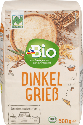 dmBio Grieß, Dinkel, Naturland, 500 g