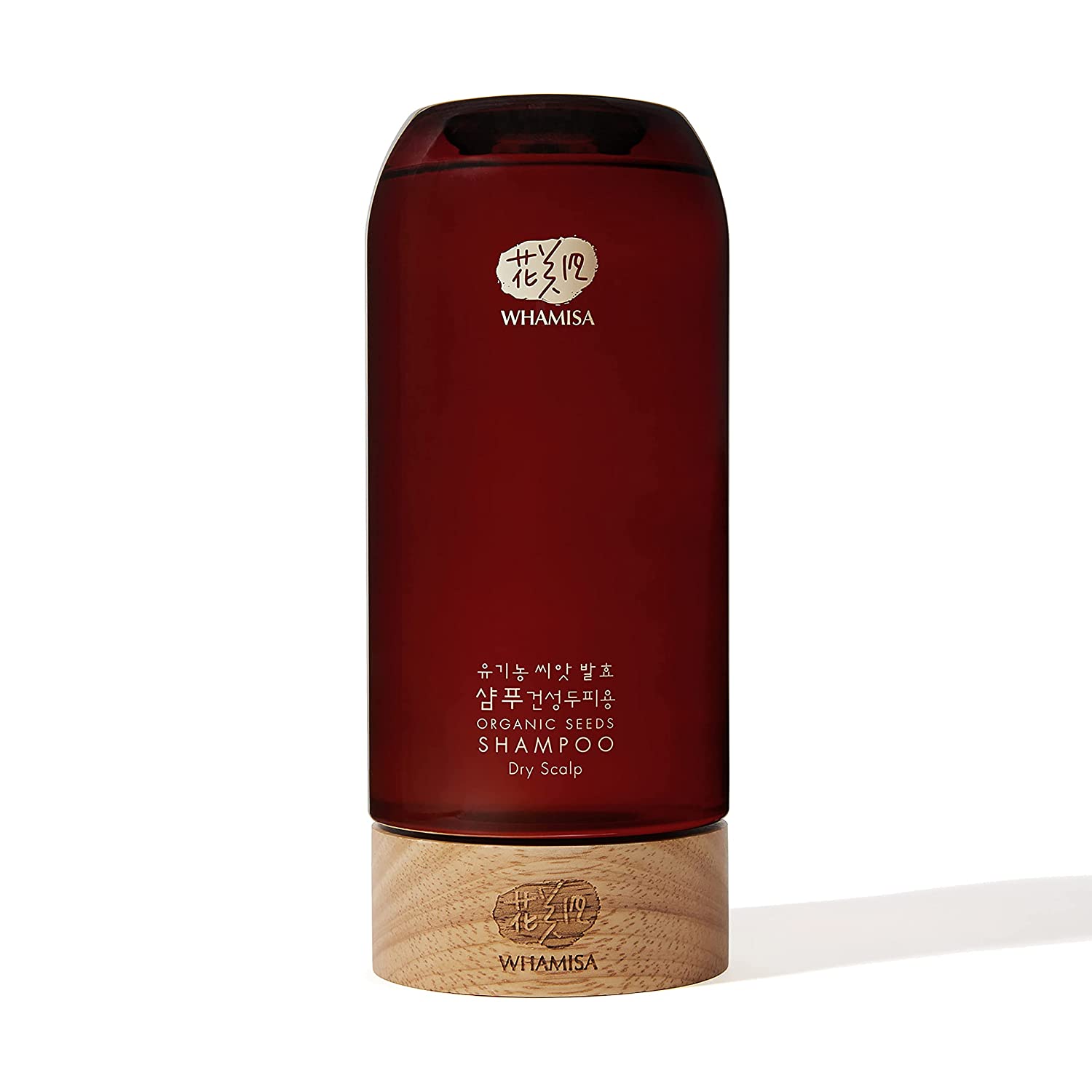 WHAMISA Organic Seeds Dry Scalp Shampoo - 28 Plant Substances Against Dry Scalp - for Strong Shiny Hair and Hair Growth - No Silicone Sulphate Paraben - Korean Natural Cosmetics 510 ml
