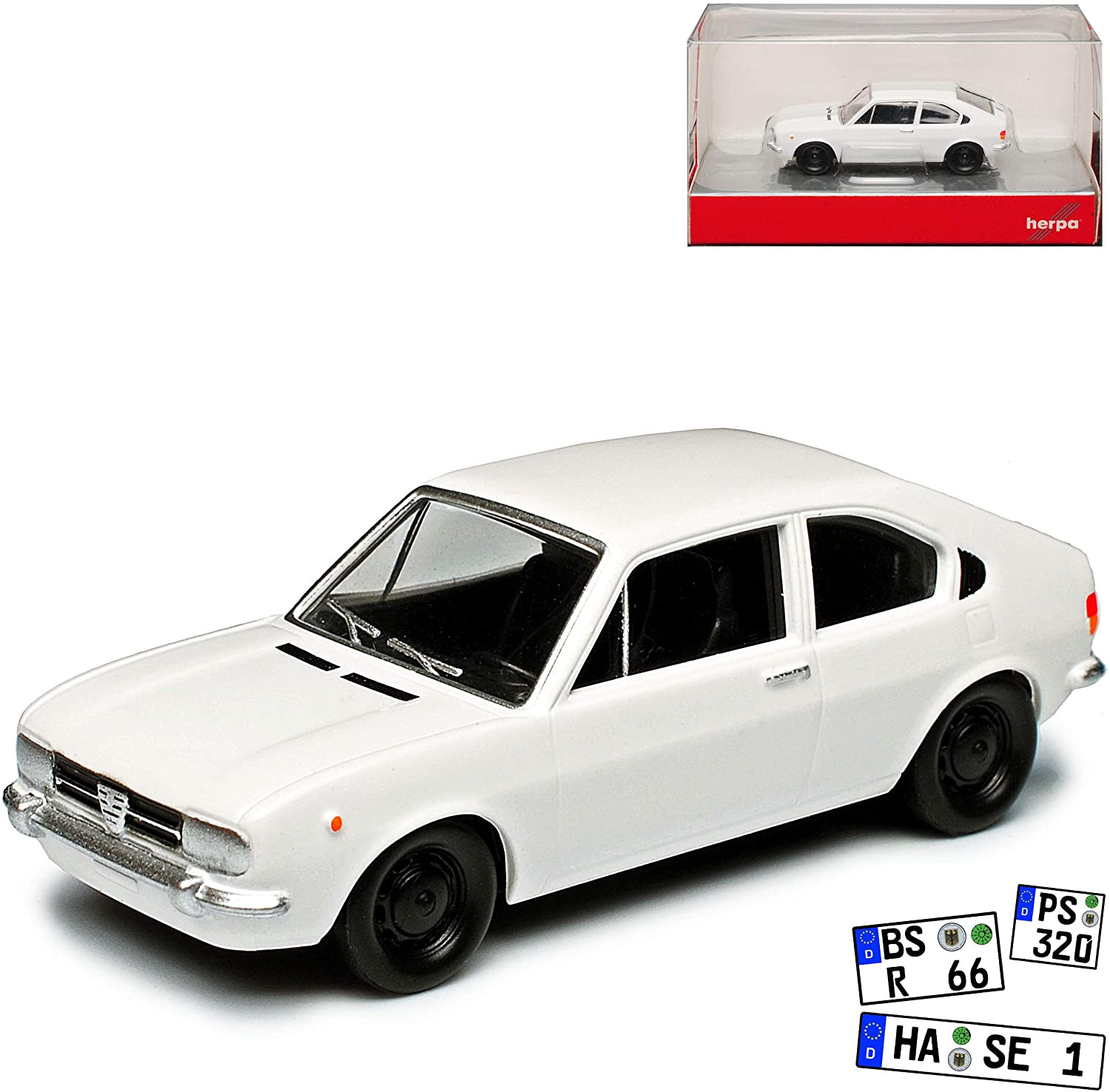 Herpa Alfa Romeo Alfa Romeo Alfasud Coupe White 1972-1983 H0 1/87 Herpa Model Car With Or Wi