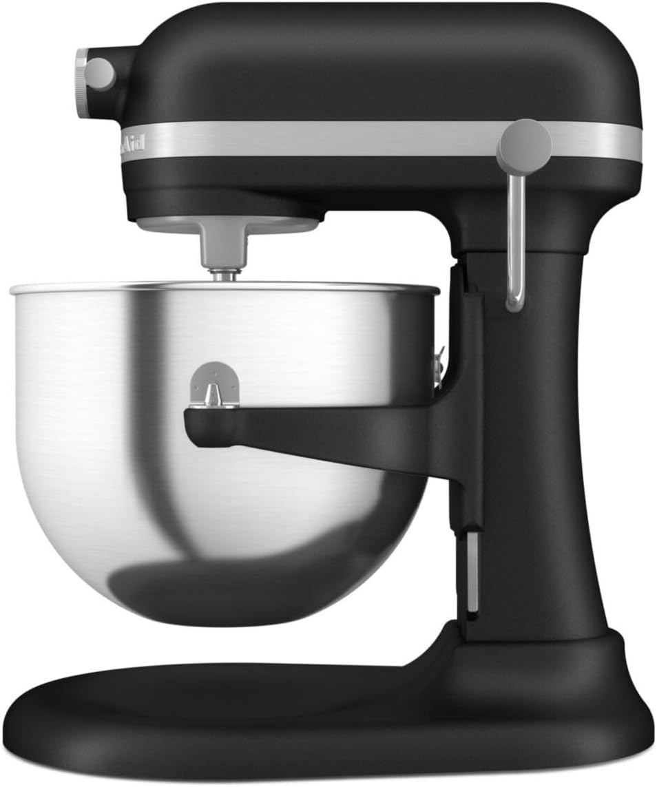 KitchenAid Artisan Stand Mixer with Pull-Out Bowl, Cast Iron Black, 6.6 L