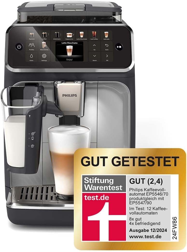 Philips Choose one of 20 delicious coffee recipes on the LatteGo 5500. From a latte to a refreshing iced coffee, LatteGo makes silky-smooth foam.