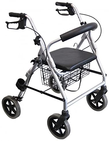 Trendmobil Lightweight LR Rollator Walker | 53 cm or 56 cm Seat Height | Includes Stic