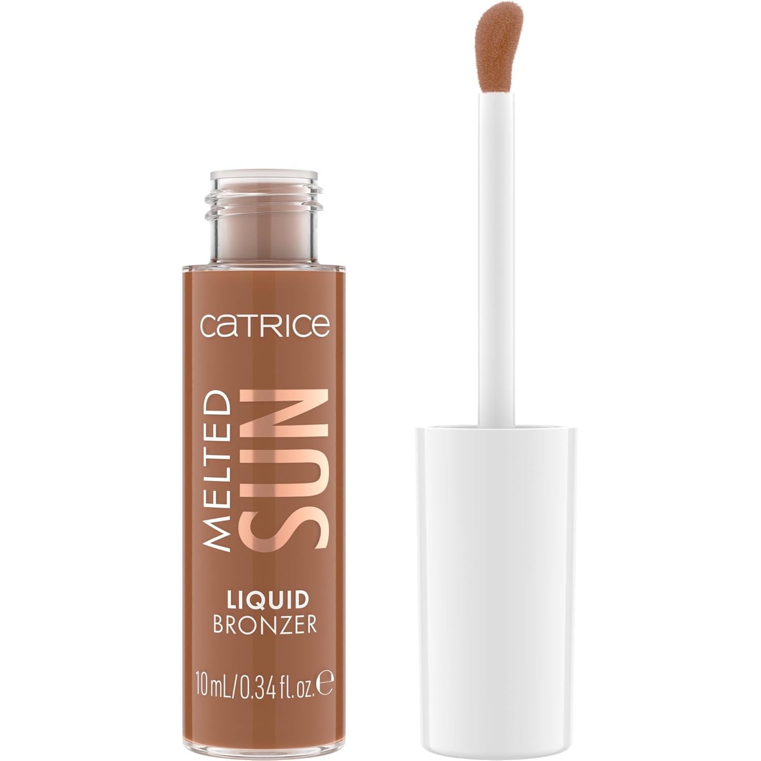Catrice Melted Sun Liquid Bronzer, No. 025, Brown, Long-Lasting, Defining, Highly Pigmented, Natural, Matt, Vegan, Oil-Free, Perfume Free, Alcohol-Free, Pack of 10 ml