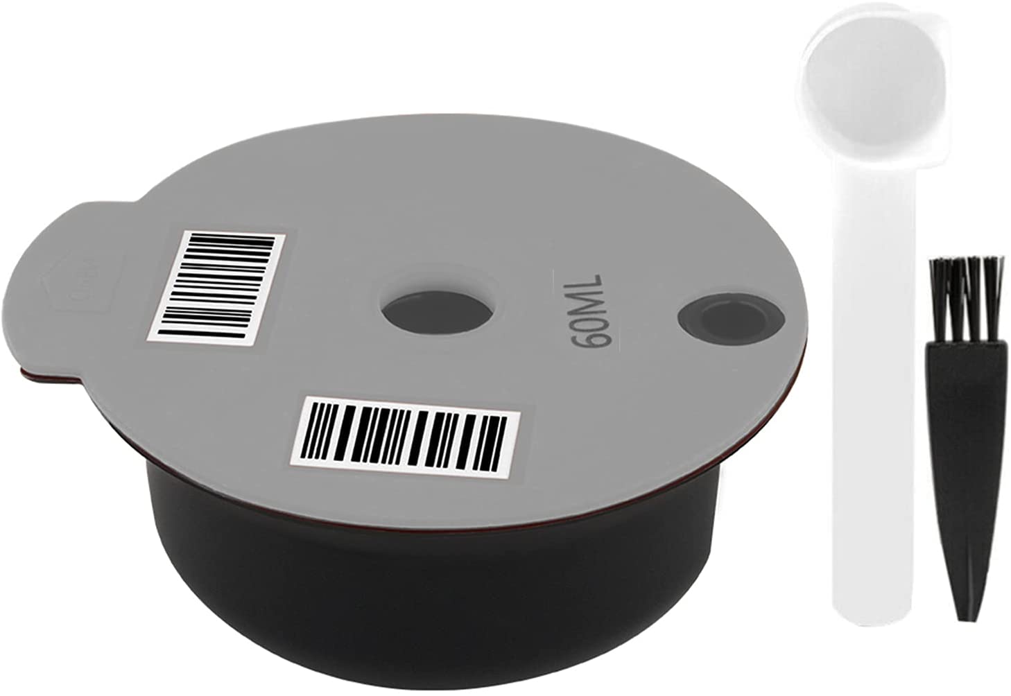 Scoutteemo Coffee Capsules for Tassimo Refillable Reusable Coffee Filter Coffee Pads for Bosch-s Tassimo Machines Refillable Capsules Refillable Pads 180 ml 60 ml