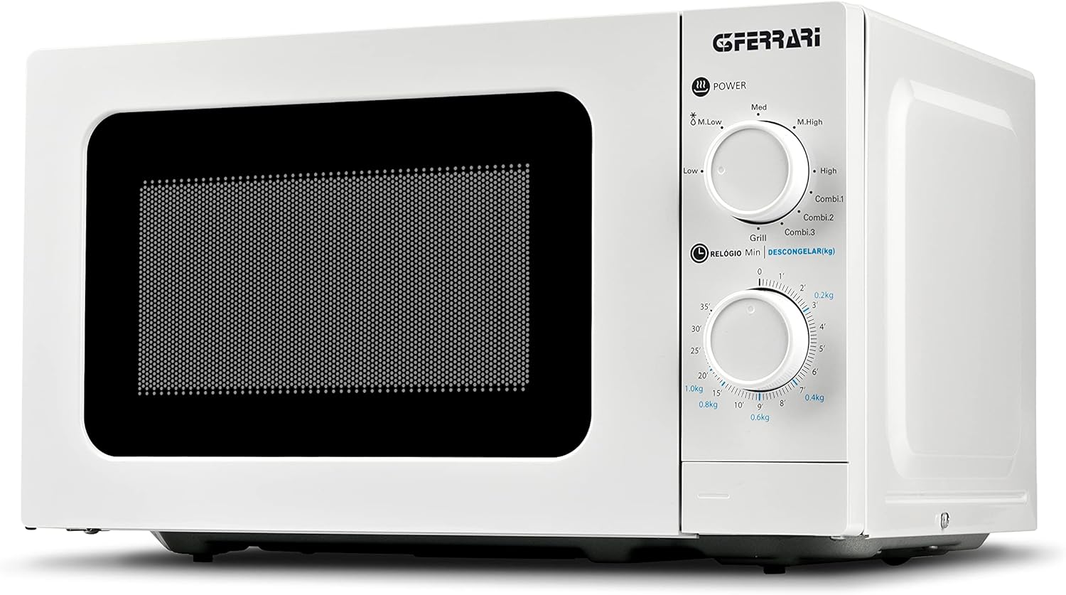 G3 Ferrari Otello Grill G10174 Combination Microwave 20 Litres 700 W Microwave 1000 W Grill 3 Cooking Functions with Accessories White