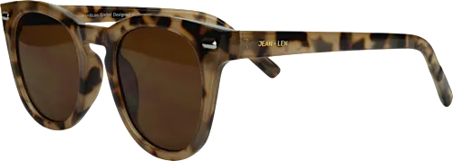 Jean & Len Monaco sunglasses for adults, black and brown speckled, 1 pc.
