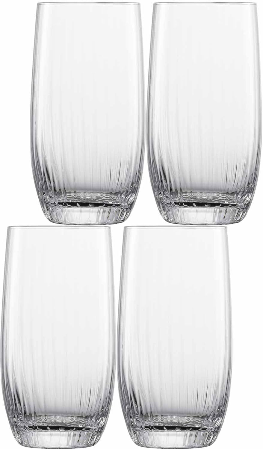 Schott Zwiesel Zwiesel Glas Fortune 122326 Long Drink Glass Made of High-Quality Glass, Set of 4, Height: 14.6 cm, Diameter: 77.5 mm, Volume: 499 ml