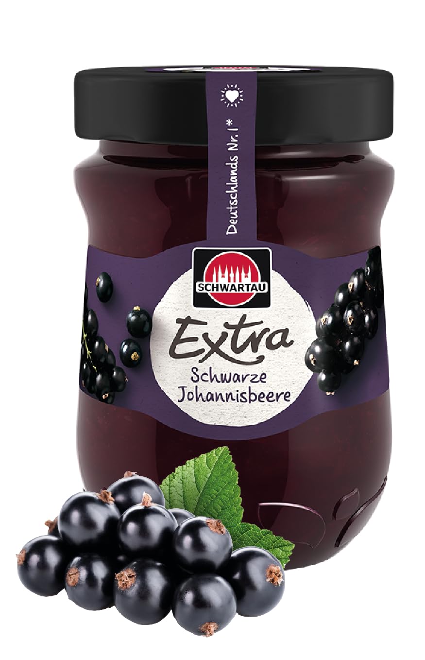 Schwartau Extra Black Currant Jam, 340g