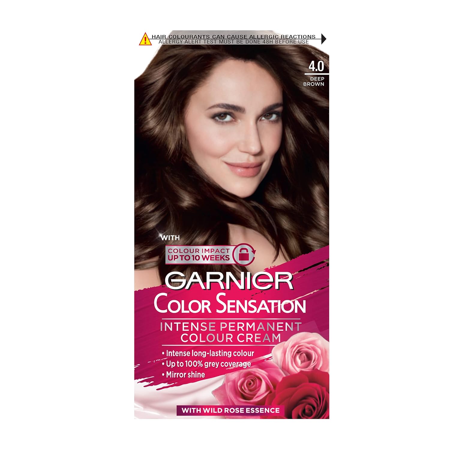 Garnier Color Sensation Intense Permanent Color Cream 4.0 Deep Brown