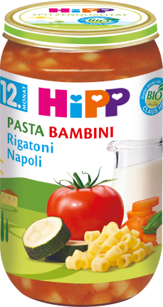 HiPP Menü Pasta Bambini Rigatoni Napoli ab dem 12. Monat, 250 g