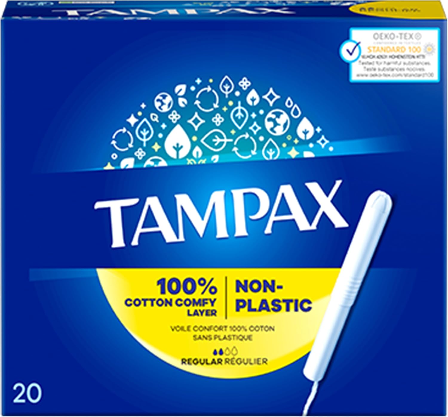 Tampax regular applicator tampon single 20pk 100g