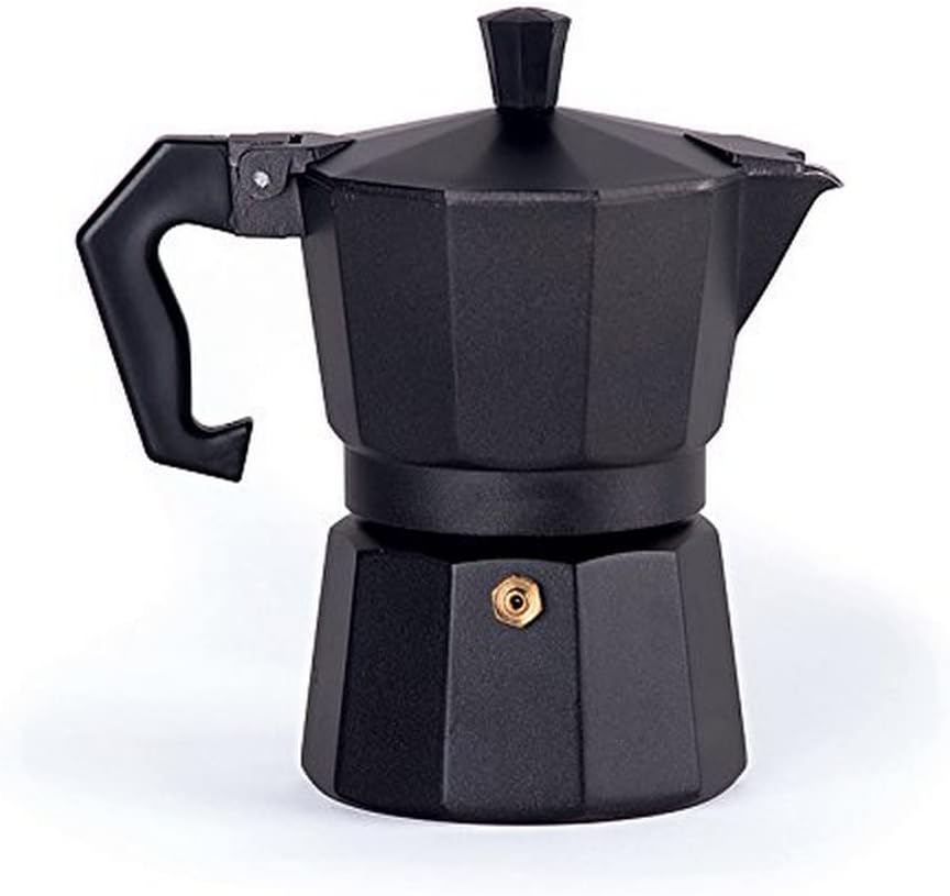 Excelsa Chicco espresso pot, made of aluminum, black 3 Tazze black