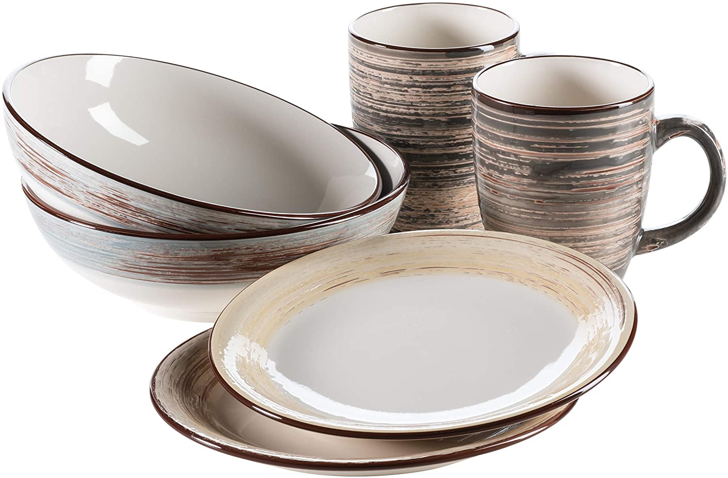 Mäser Series Duole Breakfast Set For 2 People 6-Piece Vintage Crockery Set 