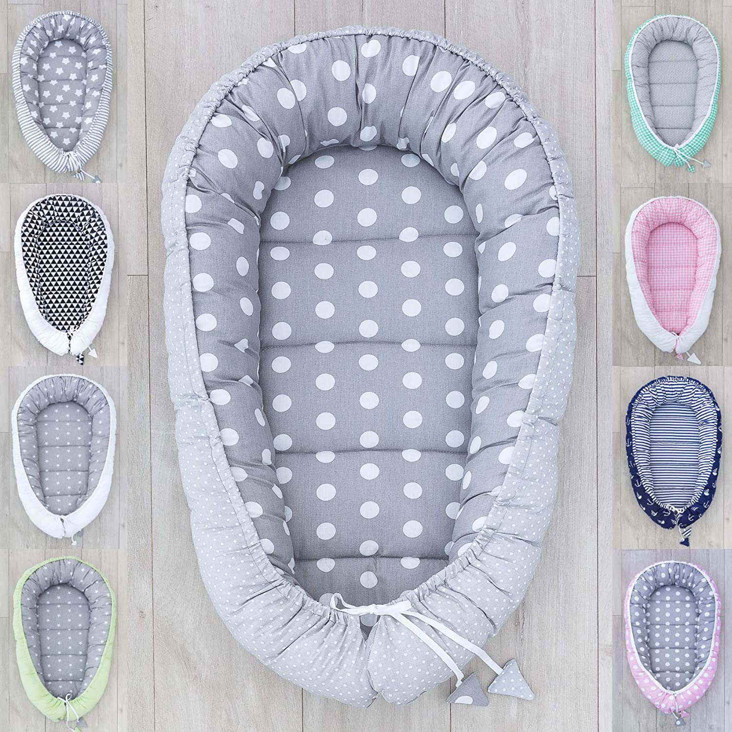 Loolay® Nest Cocoon Double-Sided Baby Cot Bumper Baby Cocoon Bed Baby Bed T