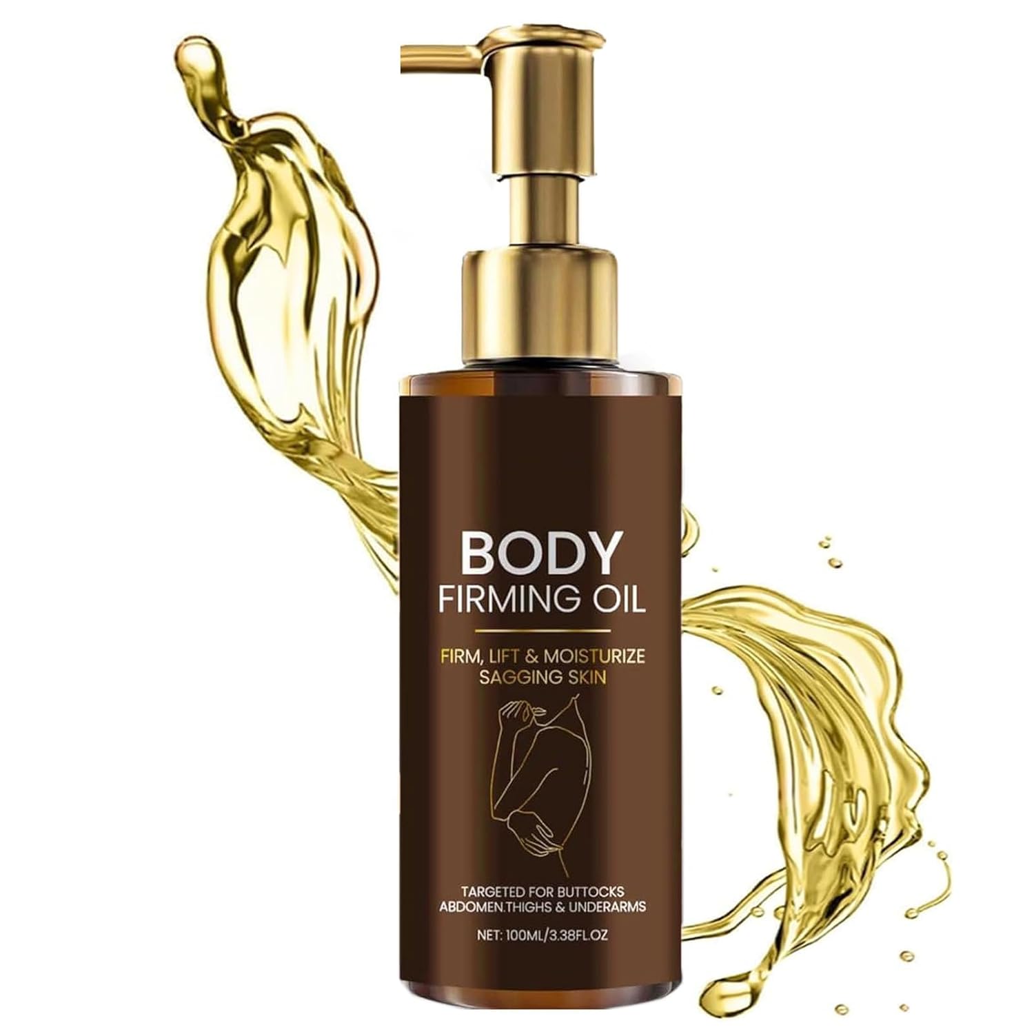 Woranb Body Firming Oil 100 ml, Glow Straff Magic Body Oil, Firming Body Oil for Sagge Skin, Firming, Lift & Moisture, Improves Fine Lines, Gentle Formula for All Skin Types (1)