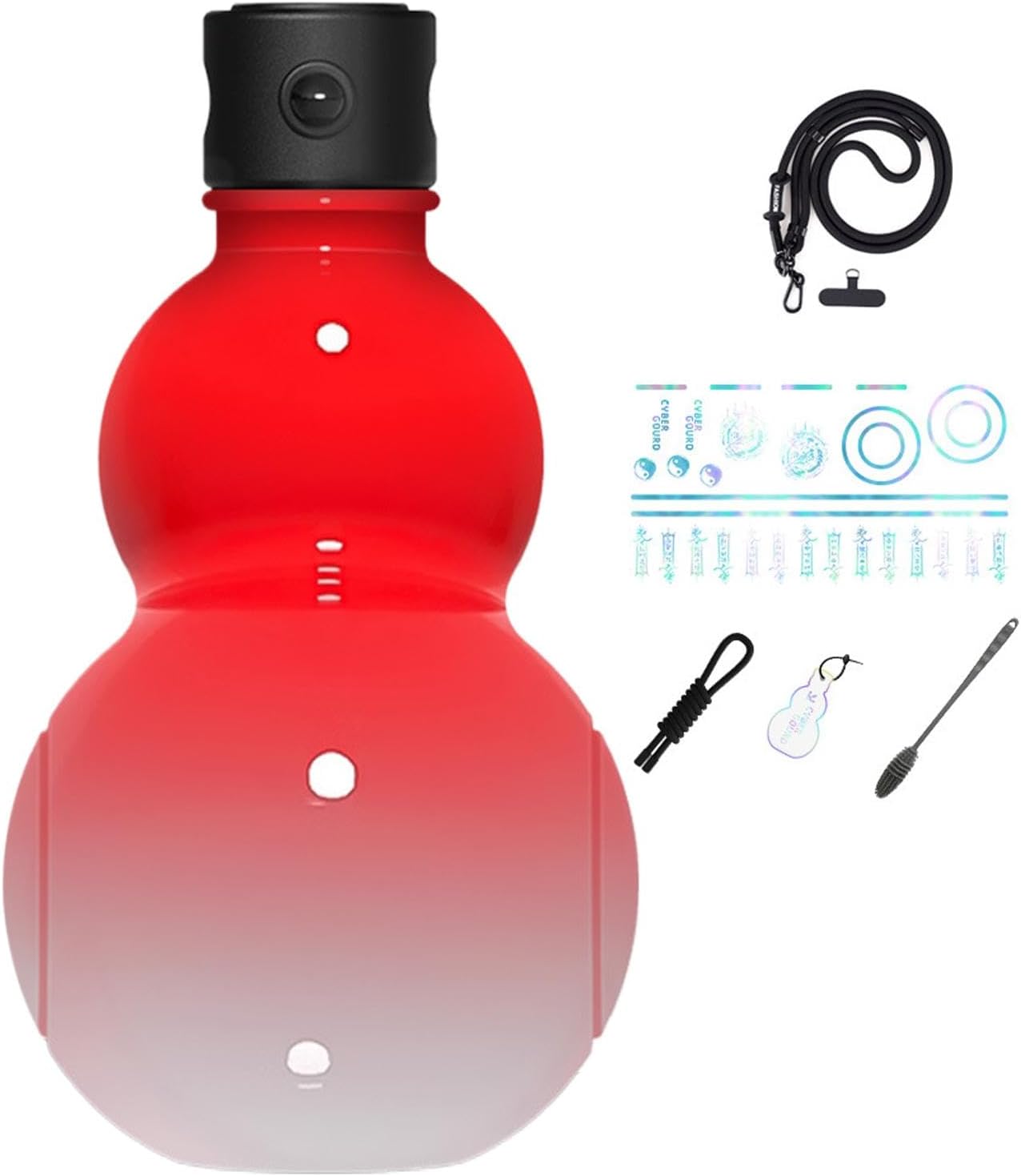 Pumpkin Bottle Water, Pumpkin Bottle, Water Bottle, Calabash Ornament, 30 Oz, Reusable Portable Water Bottle, Leak-proof Jug in Chinese Retro Style with Screw Cap