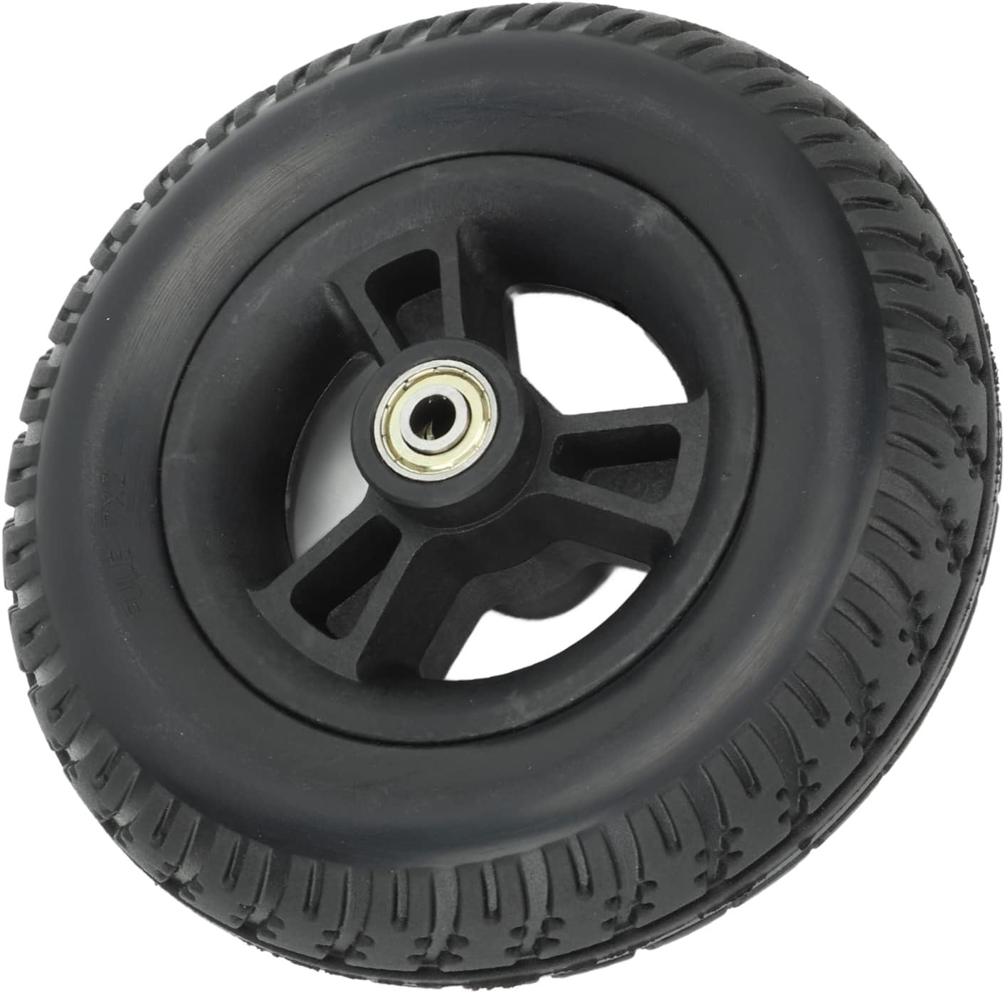 Tomotato Wheelchair Front Wheel, 7 Inch Wheel Replacement for Wheelchairs, Universal, Non-Slip, Solid PU Replacement Wheels, Wheels, Walking Aid Accessories