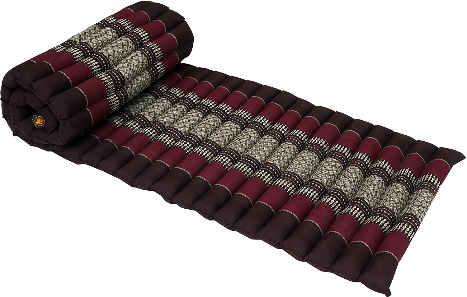 Guru-Shop Guru Shop, Rollable Thai Mat With Kapok Filling, Cotton, 4X55X180, Thai Mat