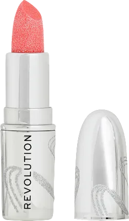 Revolution Lipstick Metallic Muse Glitter Baby Pink, 3.6 g