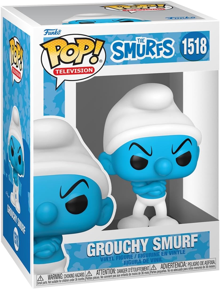 Funko POP! TV: Smurfs - Grouchy Smurf - Vinyl Collectible Figure - Gift Idea - Official Merchandise - Toy for Children and Adults - TV Fans - Model Figure for Collectors and Display