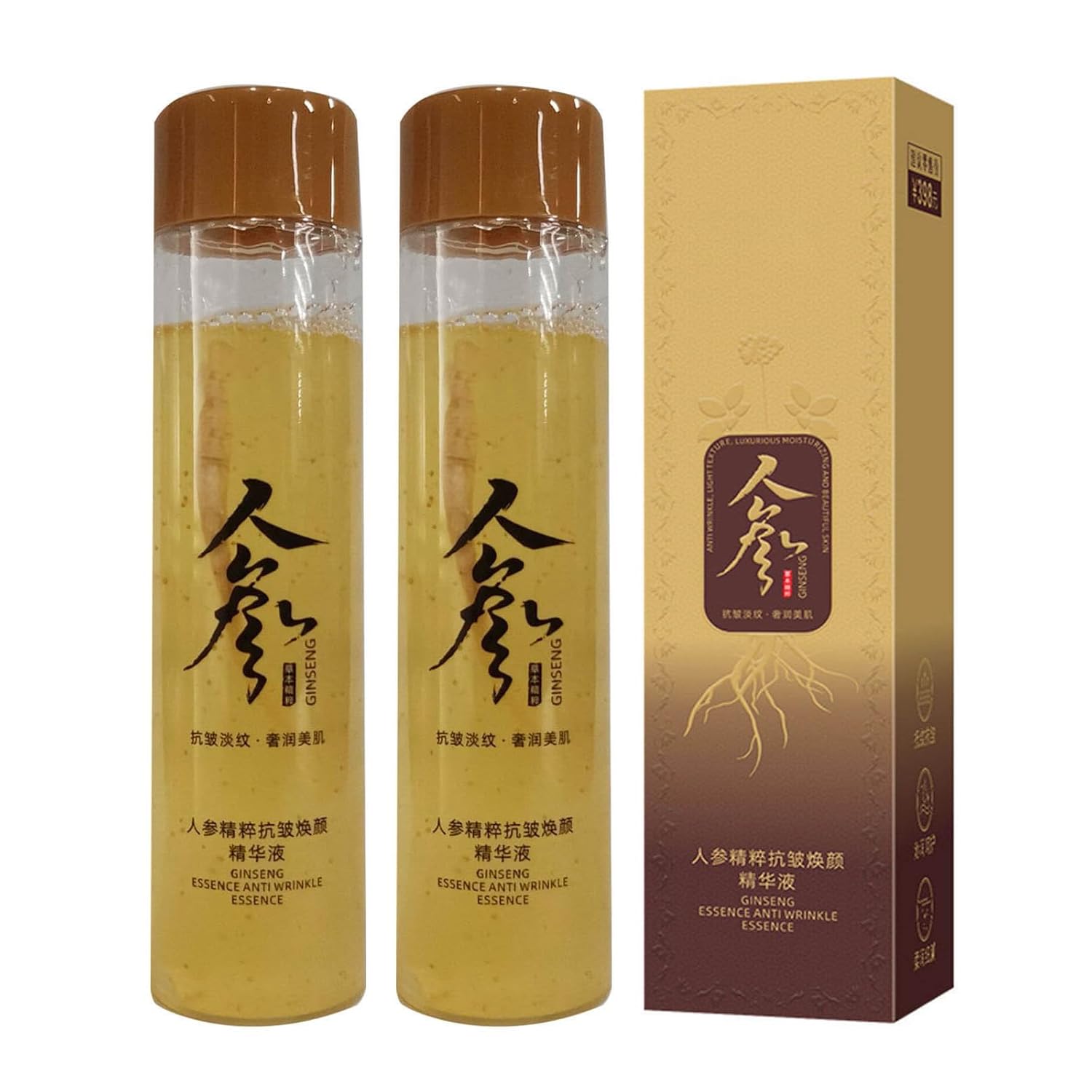 Woranb Ginseng Serums, Ginseng Face Oil, Ginseng Body Oil, 120 ml Aromatherapy Ginseng Fragrance Oil, Moisturising Cleansing Oil, Ginseng Scented Oil for Skin (2 Pieces, 120 ml)