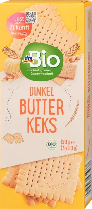 dmBio Spelled butter biscuit, 150 g