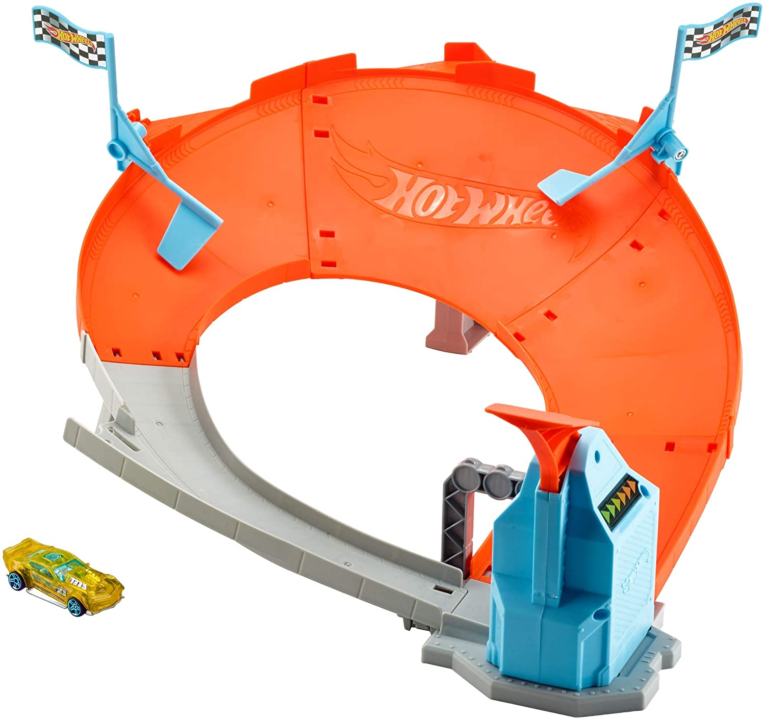 Hot Wheels Gbf84 Drift Master Champion Track Set With Starter Includes 1 To