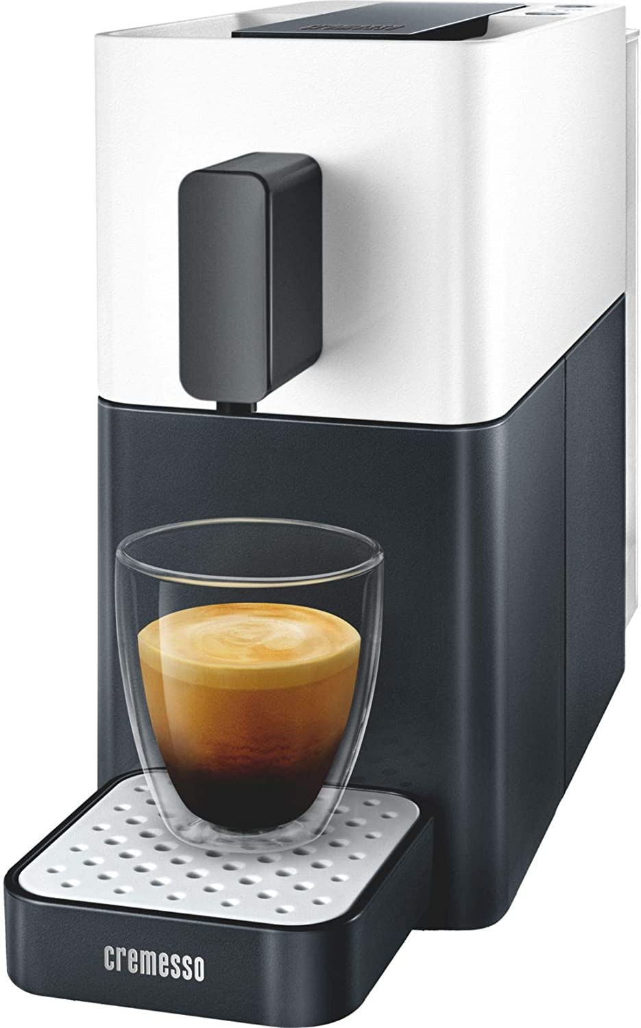Cremesso Easy shell white & midnight black black and white capsule machine.