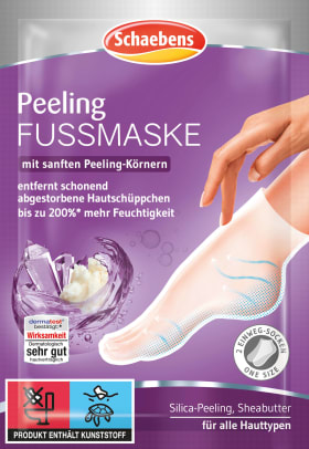 Schaebens Foot Mask Peeling Sock with Shea Butter (1 pair), 2 pcs